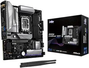 ASRock B860M Live Mixer WiFi 6E Intel Core Ultra DDR5 8666 MHz 256GB M.2 LGA1851 B860 Micro ATX Motherboard Thunderbolt SATA3 6.0 Gb/s PCIe 5.0