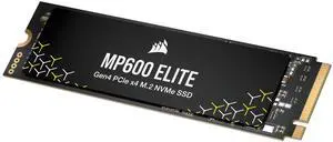 Corsair MP600 Elite 1TB M.2 PCIe Gen4 x4 NVMe SSD  M.2 2280  Up to 7,000MB/sec Sequential Read  High-Density 3D TLC NAND  Black