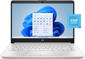 HP 14" HD Windows Laptop, Intel Celeron N4120, 4 Cores, 4GB RAM, 64GB eMMC, Natural Silver, Windows 11 Home, 12-mo. Office 365 Personal Subscription, TWE Mouse Pad & Mouse
