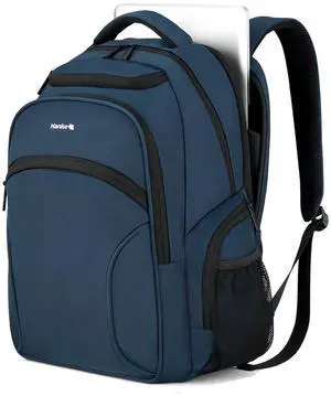 Hanke Travel Laptop Backpack for Men Lightweight Large Backpack Work Backpack Woman Fits 15.6'' Computer Carry On Bags for Airplanes(Navy Blue)