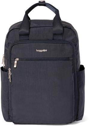 Baggallini Commuter Laptop Backpack - Lightweight 15x11 Travel Backpack w/RFID & Luggage Sleeve