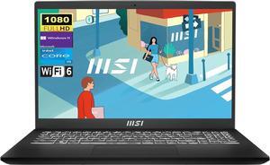 MSI Modern 15 Laptop, 15.6" FHD Display, Intel Core i5-1235U Processor, 16GB RAM 2TB PCIe SSD, Wi-Fi 6, Bluetooth, Backlit Keyboard, SD Card Reader, Windows 11 Home, Black