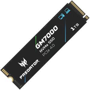 Predator M.2 SSD 1TB GM7000 with DRAM Cache NVMe 1.4 2280 PCIe Gen4x4 Ultra high Speed (Maximum Read: 7400MB/s, max Write: 6700MB/s) 3D NAND TLC Internal SSD Compatible with PS5 Pro - BL.9BWWR.105