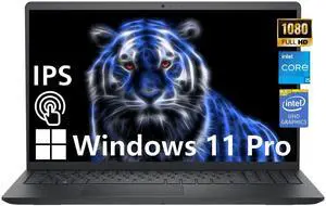 Dell Inspiron 15 3520 15.6" FHD Laptop, Intel Core i7-1255U Processor, 32GB RAM,1TB SSD, SD Card Reader, WiFi, Bluetooth, Webcam, Win 11 Home, Alpacatec Accessories, Carbon Black