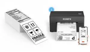 3x5 Inch Thermal Shipping Label+130B Bluetooth Thermal Label Printer