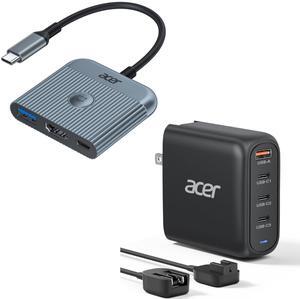 acer 100W USB C Charger with USB C to HDMI Adapter