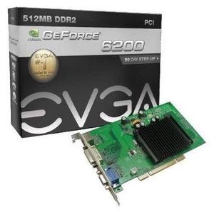 EVGA GeForce 6200 512 MB DDR2 PCI 2.1 VGA/DVI-I/S-Video Graphics Card, 512-P1-N402-LR