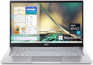 Acer Swift 3 Intel Evo Thin & Light Laptop | 14" QHD 100% sRGB | Intel Core i7-1260P | Iris Xe Graphics | 16GB LPDDR4X | 512GB SSD | Killer Wi-Fi 6E AX1675 | Windows 11 Home | SF314-512-78JG, Silver