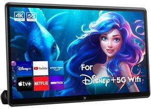 15.6" Android Headrest Monitor Tablet Touchscreen Portable Car TV,Support Playback 4K Video Mirroring Sync Screen Phone Wireless Control Bluetooth/HDMI/WiFi/SD/USB Video Player (15.6" 2G+32G (1*PC))