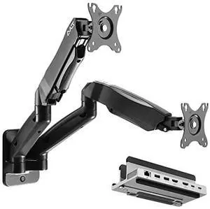 AVLT Dual Wall Monitor Arm and AceProAV Laptop Dock