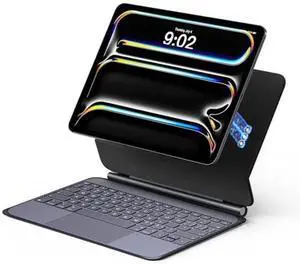 Betterday Keyboard Magic Case for iPad Pro 11-inch (M4) 2024,No Bluetooth Required and No Charging Required,Smart Connection Magic-Keyboards with Function Row for iPad Pro 11-inch (M4) 2024