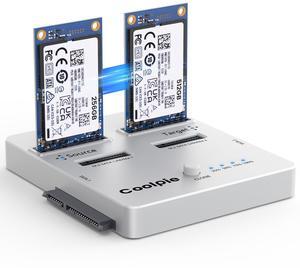 Coolpie 3-in-1 SSD Cloner, USB3.2 Gen2x2 20Gbps M.2 Reader, Offline Clone M.2 NVMe/SATA, mSATA, SATA 2.5''/3.5'' HDD/SSD Cloner