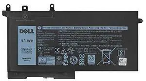 DELL 93FTF Laptop Battery Compatible with Dell Precision 15 3520 3530 Latitude E5280 E5480 E5580 E5490 E5590 E5480 E5290 E5591 E5491 Series D4CMT 4YFVG 83XPC 083XPC 11.4V 51Wh black 9.5inch