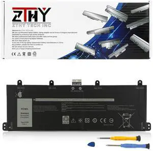 ZTHY 9F4FN Laptop Battery Replacement for Dell Latitude 7320 Detachable Inspiron 14 3420 Series 09F4FN 2VKW9 8PK6G 2ICP4/79/112 7.6V 40Wh