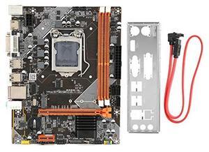 Desktop Computer Motherboard, DDR3 1066/1333/1600MHz LGA 1155 PC Main Board Support NVME+NGFF Dual Mode Hard Disk+SATA, 6-Channel Sound Card
