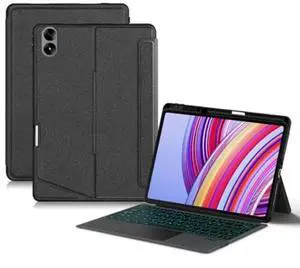 kaidisen Backlit Keyboard Case for Xiaomi Poco Pad/Redmi Pad Pro 12.1" Keyboard with Touchpad Portrait Mode Backlight Magnetic Detachable Touch Keyboard Case
