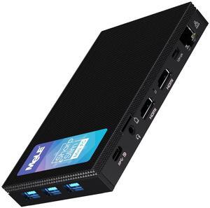 MeLE Quieter3C Fanless Mini PC 16GB RAM 512GB Storage Slim Desktop PC Celeron N5105(up to 2.9GHz) Micro Computer USB-C Dual HDMI 4K, VESA Mount, 2.4G&5G WiFi, BT5.1 for Home/Office