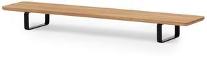 Oakywood Dual Monitor Stand - Handmade in EU - Natural Wood Monitor Stand Riser - Laptop Accessories - 220 lbs (100 kg) Capacity - 41.3"x9" (105x23 cm) - 100% Natural Oakwood