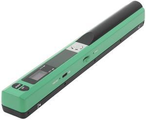 Pyhodi Portable Scanner, 900 DPI Photo Scanner Easy to Use 3 Resolution Modes Multiple File Formats Supported, Handheld Wand Document Scanner Flat Image Scanning for Home Office (green)