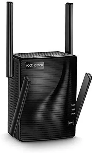 rockspace WiFi Extenders Signal Booster for Home, 2100 Mbps, WiFi Range Extender, WiFi Repeater, Wireless Extender for Home, 5G&2.4G Dual Band, Gigabit Port&WPS Button, 360 Degree Full Coverage