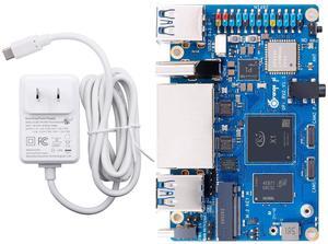 Orange Pi RV2 2GB RAM LPDDR4X RISC V 8 Core 2Tops Al Arithmetic Power Development Board, Wi-Fi 5+BT 5 with BLE Support Single Board Computer Run Ubuntu24.04 (2GB+Supply)