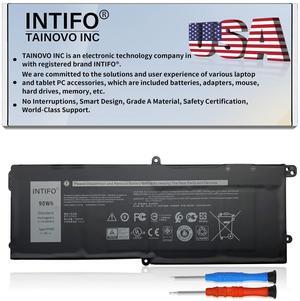 INTIFO 90Wh DT9XG Laptop Battery Compatible with Dell Alienware Area-51m R1 R2 ALWA51M-D1968W D1969PW D1733B D1746W D1735DB D1733PB D1766W D1748DW Series 07PWKV 0KJYFY [11.4V 90Wh 6-Cell]
