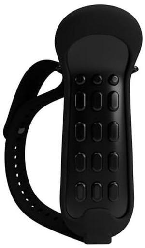 Twiddler4 - Single Hand Chording Keyboard and Mouse Wireless Bluetooth Mini Keyboard Portable Handheld Pocket Rechargeable Keyboard for PC iPhone iPad Samsung Android Tablet (Black Body/Black Wrap)