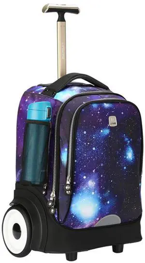 UNIKER Rolling Laptop Bag for 15.6 Inch Laptop, Roller Bag,Backpack with Wheels,20 Inch Wheeled Computer Bag, T5- Galaxy