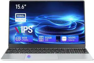 Gaming laptop,15.6 inch Laptop Computer, Laptops Celeron N5095 Processor, 16GB 512GB SSD FHD 1920 * 1080 Display 180 Angle Opening Fingerprint Unlock Backlit Keyboard Mini-HDMI Traditional Computers
