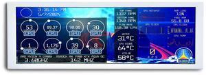 VSDISPLAY 7.84 Inch 1280x400 IPS Mini Monitor Stretched Bar LCD Display with White Case as PC/Computer/Laptop Speed Temperature AIDA64 CPU GPU Monitoring Secondary Screen