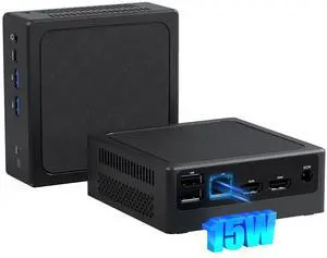 YCTipc Mini PC,N100 B4 Mini Desktop Computer,16GB DDR4 RAM,512GB PCIE 3.0 SSD,Dual Display,1 RJ45 1G LAN,USBx4,Type-C, Wi-Fi5,BT4.2,for School PC, Office PC, Home Theater