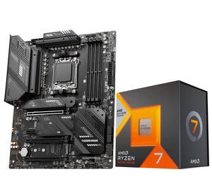 INLAND AMD Ryzen 7 7800X3D CPU Processor with MSI MAG X670E Tomahawk WiFi Gaming Motherboard (AM5, DDR5, PCIe 5.0, USB 3.2 Gen 2, Wi-Fi 6E, ATX), Soly by Micro Center