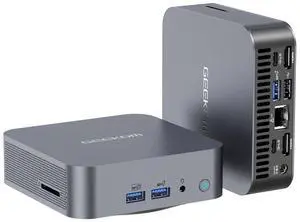 GEEKOM GT13 Pro Mini PC, 13th Gen Intel i9-13900HK Mini Computers (14C/20T,Up to 5.4GHz) 32GB DDR4 RAM & 1TB PCIe Gen 4 SSD, Windows 11Pro mini PC, Wi-Fi 6E/BT 5.2/USB 4.0/2.5G LAN/8K/Quad Displays