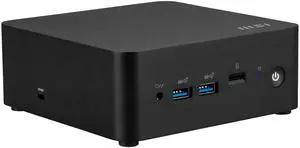 MSI Cubi NUC Barebone Desktop, Intel Core 5-120U, 2X DDR5 Slots (up to 64GB), TPM 2.0, WiFi 6E, 3 Year Advance Replacement (1MG-010BUS)
