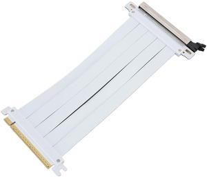 PCIE 5.0 Riser Cable, 128Gbps High Speed Flexible GPU Extension Riser Cable Adapter Compatible with 4.0 3.0 2.0 1.0, Future Proof for Gen 5 GPU Vertical Mount (20cm)