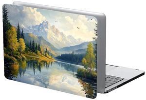 COTAIL Compatible with MacBook Air 13.3 13.6 Inch Case 2022 2021 2020 2019 Plastic Hard Shell Case Cover,13.3 Air (A1932/A2179/A2337), Mountains and Trees