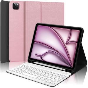 D DINGRICH Keyboard Case for iPad Air 11-inch (M2) 2024, iPad Pro 11" Case with Keyboard, Smart Folio Case with Pencil Holder, Rechargeable, Detachable Bluetooth Keyboard for iPad Air 5th/4th Gen