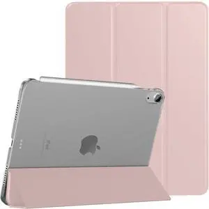 DuraSafe Cases for iPad Air 4 & 5 & 6 - 11th Gen [MM9D3LL/A/MM9P3LL/A] Slim, Lightweight Protective Dual-Angle Stand Cover - Light Pink