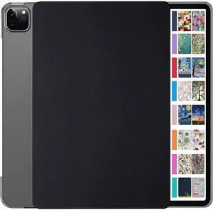 DuraSafe Cases for iPad 2020 Pro 12.9 inch 4th Gen A2229 MY2H2LL/A MY2J2LL/A A2069 MXAT2LL/A MXAV2LL/A MXAU2LL/A MXAW2LL/A A2233 MY3K2LL/A MY3J2LL/A MXFY2LL/A MXG12LL/A MXFX2LL/A MXG02LL/A - Black