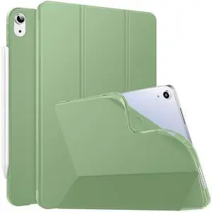 DuraSafe Cases for iPad Mini 6 8.3 Inch 2021 [ Mini 6th Gen ] A2567 A2568 A2569 MK7M3LL/A MLWL3LL/A MK7R3LL/A MK7P3LL/A MK7T3LL/A Smart Trifold Lightweight Soft Silicone TPU Back Case - Tea Green
