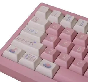 142 Keys Doll Machine Theme Keycap KCA Profile PBT DYE Subbed Pink Cute Key Caps for Outemu Cherry Mx Switches Mechanical Keyboard
