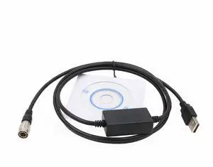 HangTon 6 Pin Hirose USB Data Cable for Topcon GTS310 GPT3005 Total Station Sokkia NTS Set 610 510 Set530R3 630R to Computer