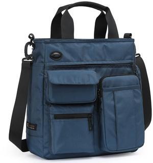 IX INOXTO Mens Messenger Bag Laptop Shoulder Bag Computer Work Office Bag Waterproof Briefcases for Travel Work (blue)