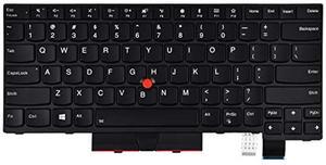 Replacement Keyboard for Lenovo Thinkpad T470 T480 A475 A485 Series Laptop, Thinkpad T470 T480 Laptop Keyboard with Backlit US Layout P/N: 01HX459 01HX499