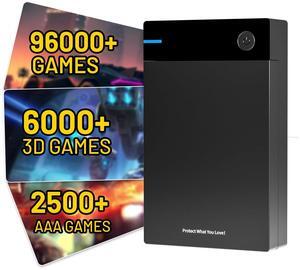 Kinhank 12TB Retro Game Hard Drive with 96000+ Games,Retro Game Console Compatible with 400+ Emulators,Portable HDD External Hard Drive Support Win7/8/10/11