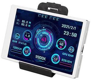 3.5in Computer Temp Monitor, IPS Full View Temperature Display, USB Mini Screen for AIDA64 PC CPU RAM, Plug and Play (White)