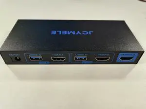 JCYMELE HDMI Splitter Extended Display for Dual Monitor USB A & C to 2 hdmi Adapter 1 in 2 Out for Laptop Mac Triple Set Support MST & SST Modes; 4K@30Hz Out 1, 1080p Out 2
