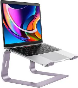 OMOTON Detachable Laptop Stand, Aluminum Mount for Desk, Compatible With MacBook Air/Pro, Dell, HP and All Laptops (11-16 Inch), Purple