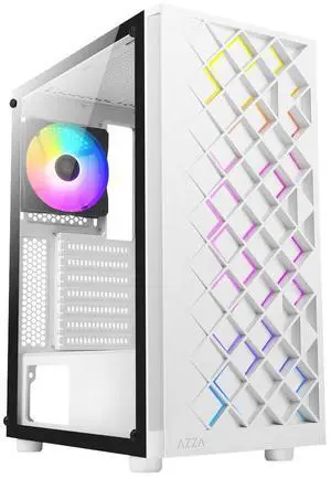 AZZA CSAZ-280W Spectra White ATX Mid Tower Gaming Case