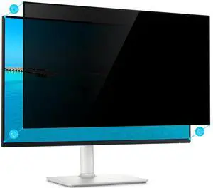 PYS Upgrade 27 Inch Computer Monitor Privacy Screen Filter with - 16:9 Aspect Removable Anti Glare Blue Light Crystal Clear Privacy Screen Shield - No Magnetic No Glue - Anti Scratch Screen Protector